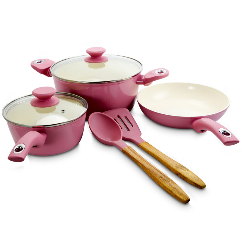 Winston Porter Edward 7 Piece Aluminium Nonstick Cookware Set & Reviews